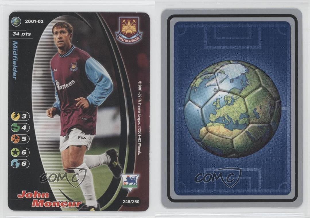 2001 Wizards of the Coast Football Champions Premier League John Moncur #246 0h1