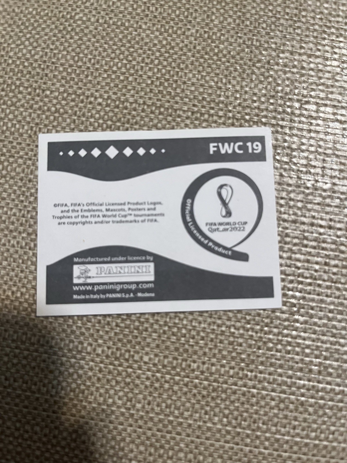 2022 Qatar Fifa World Cup Sticker Fifa Museum Gold Foil FWC 19 Uruguay Team 1930