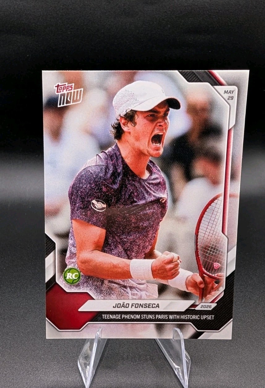2026 Topps Now Tennis 15 Joao Fonseca ATP Tour French Open RC Rookie