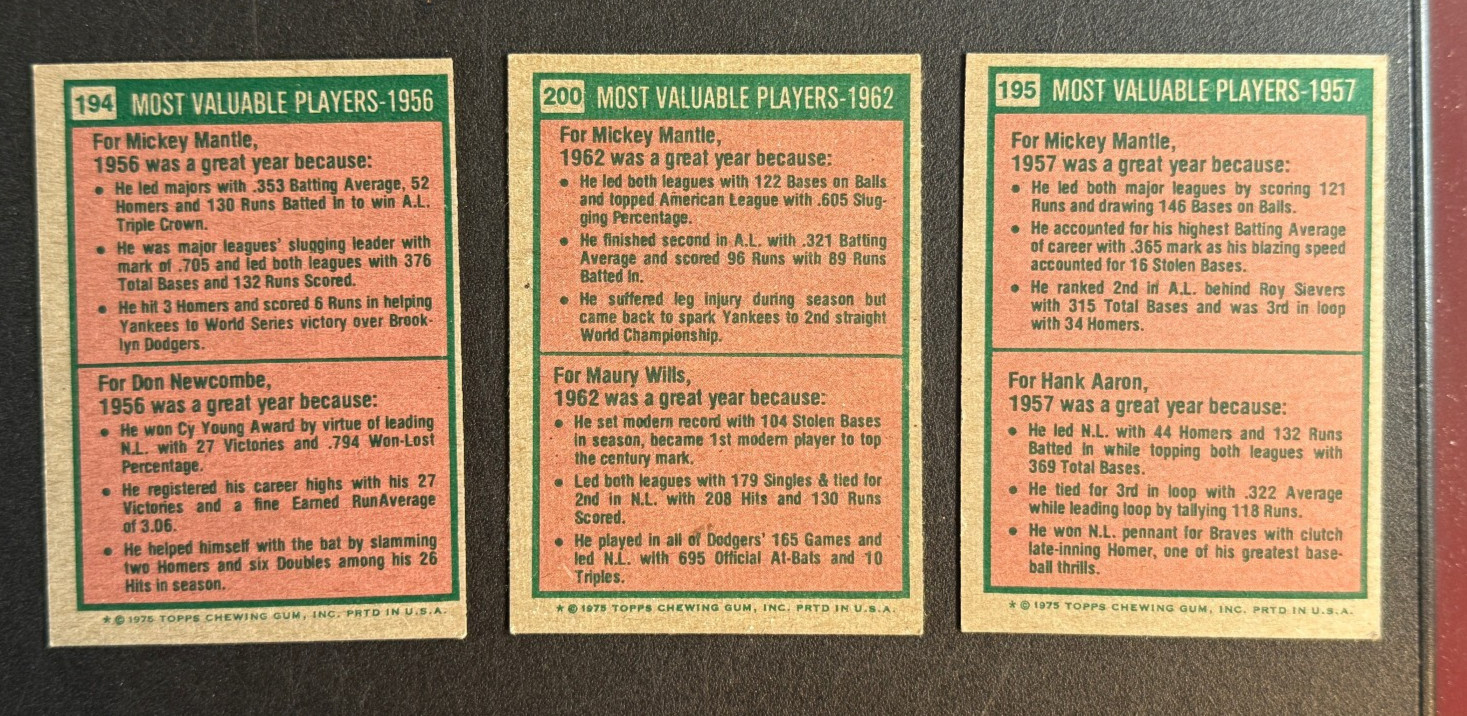 1975 Topps Baseball Complete Set. 660 Cards in Zip Binder. VG-EX