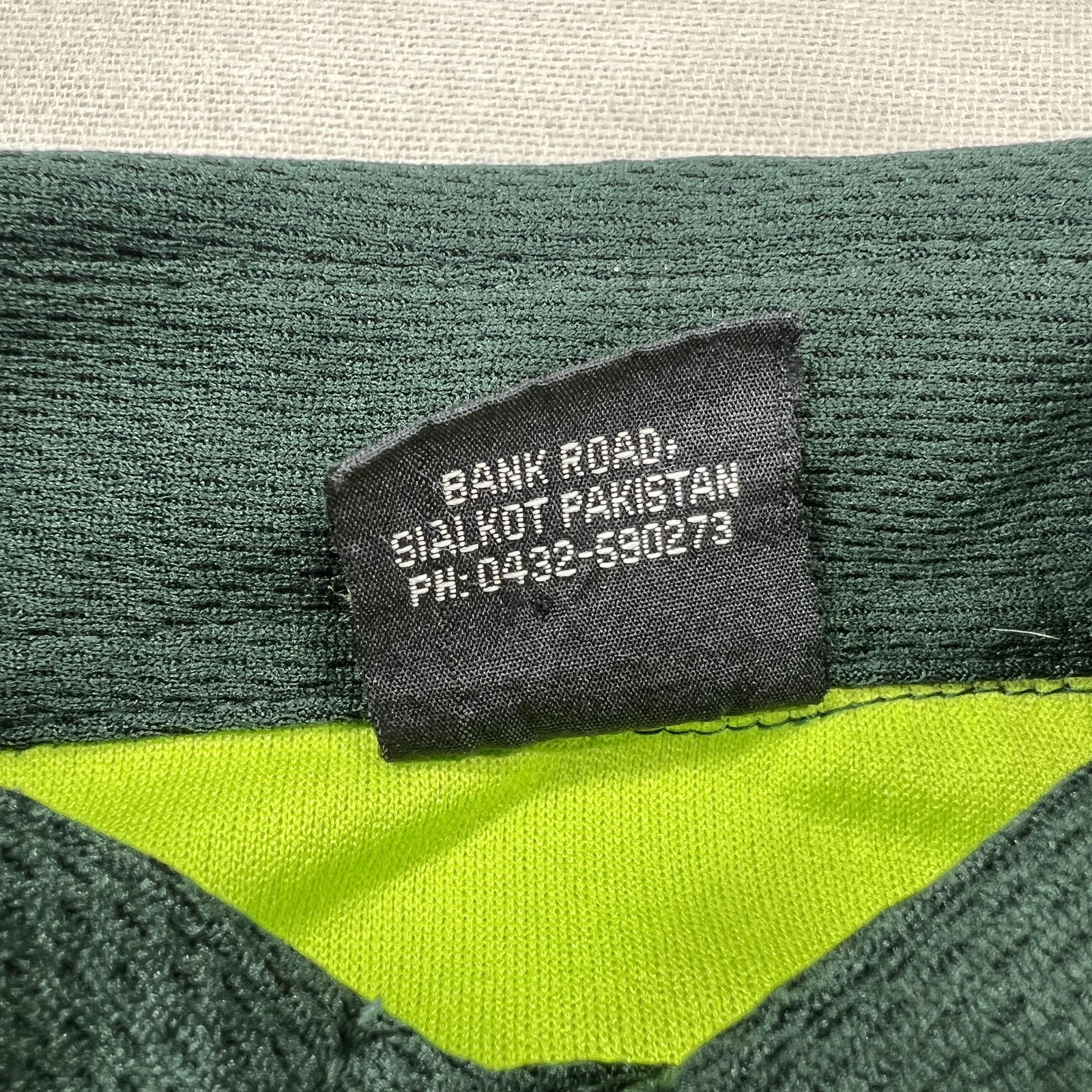 Pakistan Cricket Team Jersey Mens M Green Cricket Player House Pepsi Sponsor