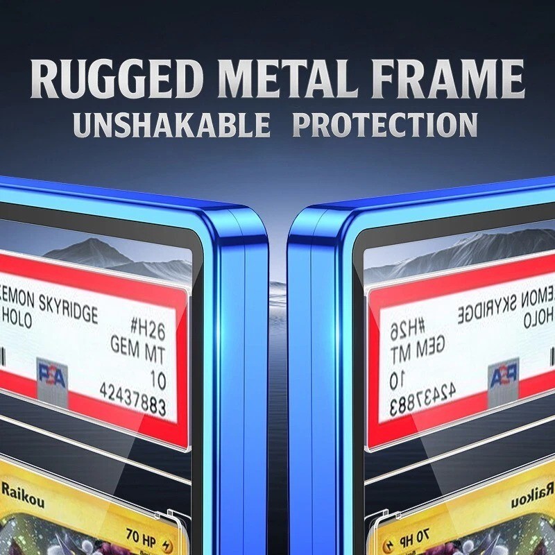 PSA/BGS Magnetic Metal Slab UV Protector Case Graded Cards Holders Display Case