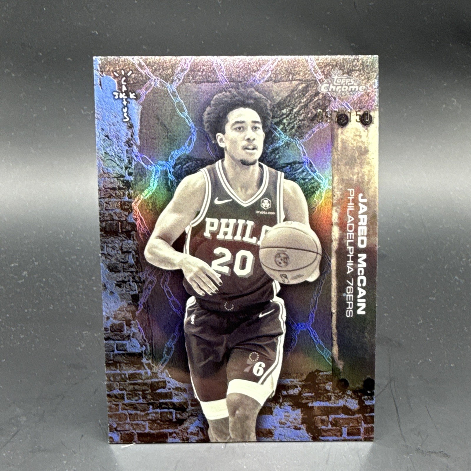 Topps Cactus Jack 2026 Jared McCain Philadelphia 76ers Serial #097/150