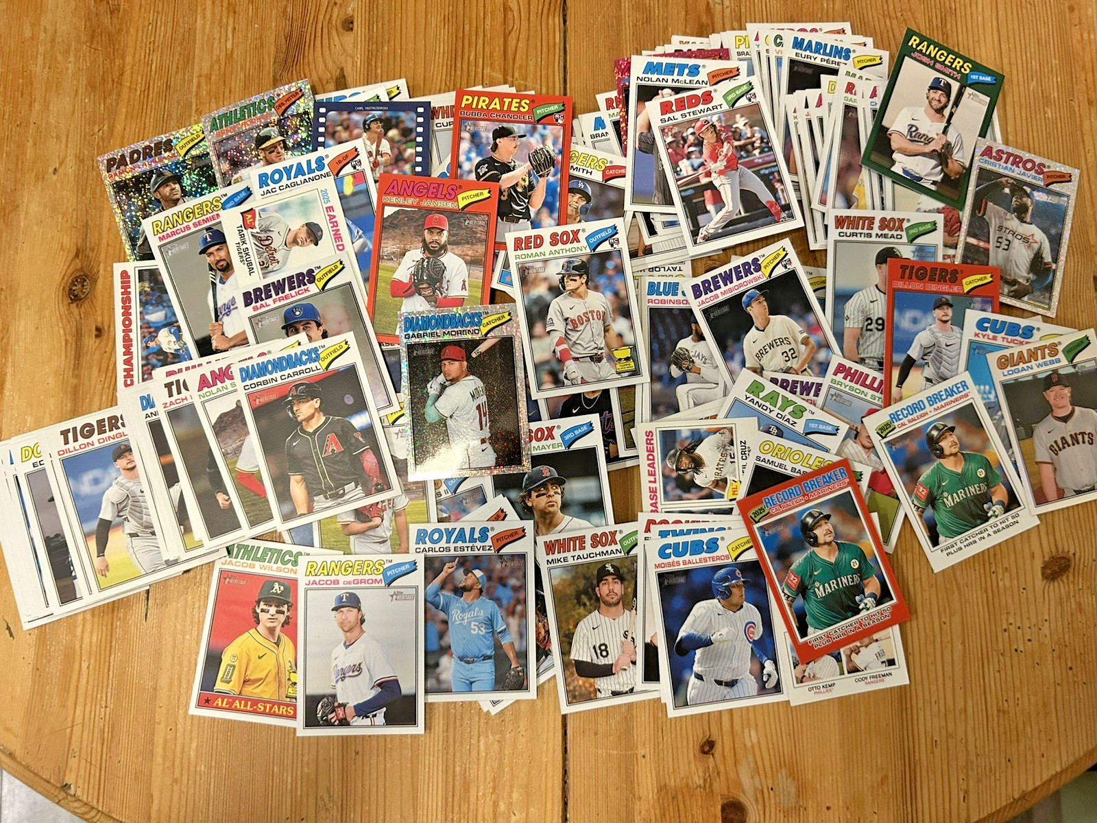 50 Card Lot – ALL 2026 Topps Baseball Sets – Topps Finest, Series 2, Bowman&More