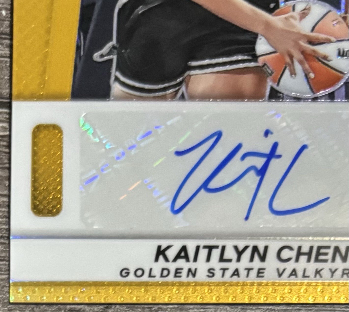 Kaitlyn Chen 2025 Panini Prizm WNBA SP RC Gold Prizm Auto Autograph /10 #TB-KC