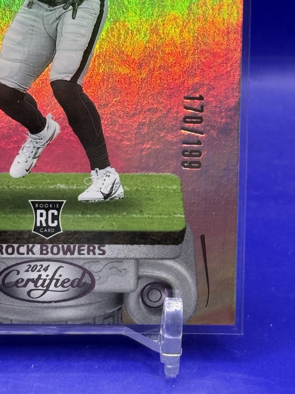2024 Panini Certified Brock Bowers Franchise Foundations RC Pink Mirror #/199
