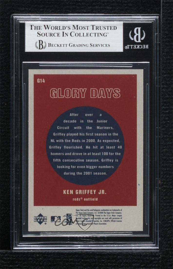 2001 Upper Deck Vintage Glory Days Ken Griffey Jr #G14 HOF 0q3