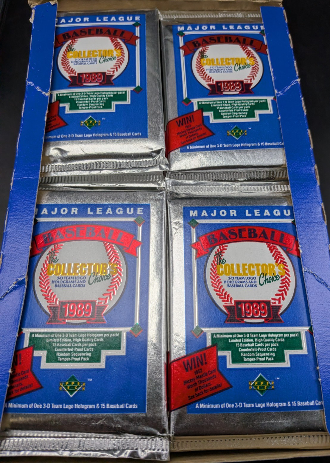 1989 Upper Deck Baseball High Series Unopened Packs ONE PACK Ken Griffey Jr RC