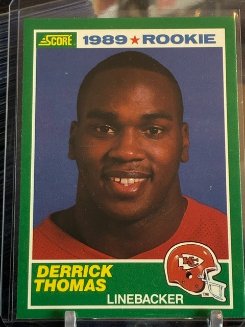 1989 Score Rookie Derrick Thomas Kansas City Chiefs #258