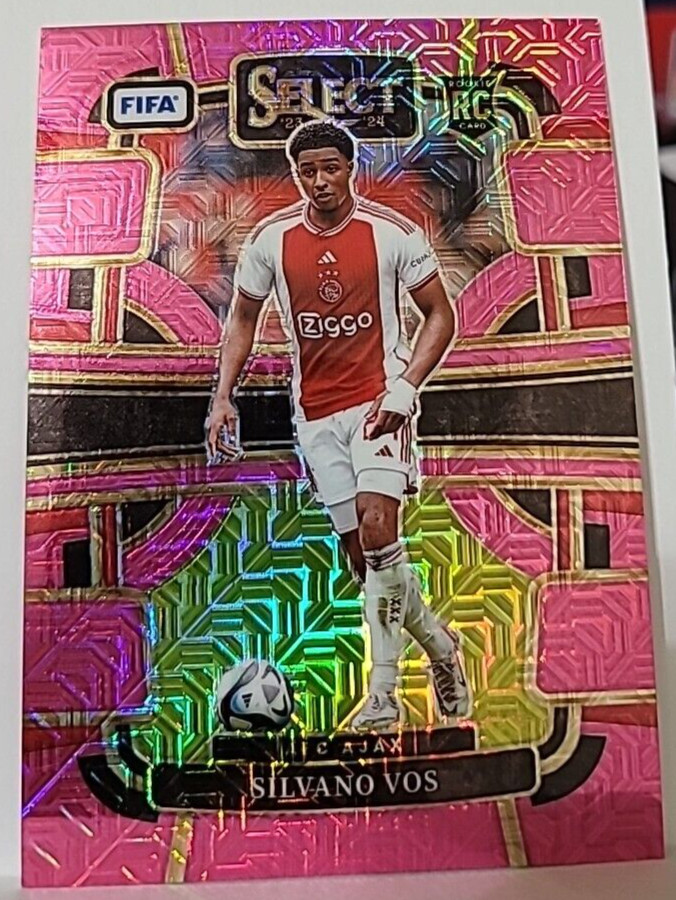 2023-24 Panini Select FIFA – Terrace Pink Mojo Prizm #55 Silvano Vos /199 (RC)