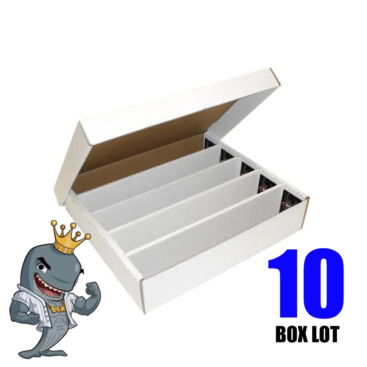 10x BCW 5000ct 5-row Storage Box with LID (10ct Lot) – $11.84/Box FREE SHIP