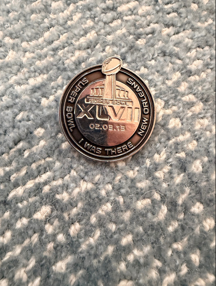RARE! 2015 Super Bowl XLVII New Orleans “I Was There” Pin