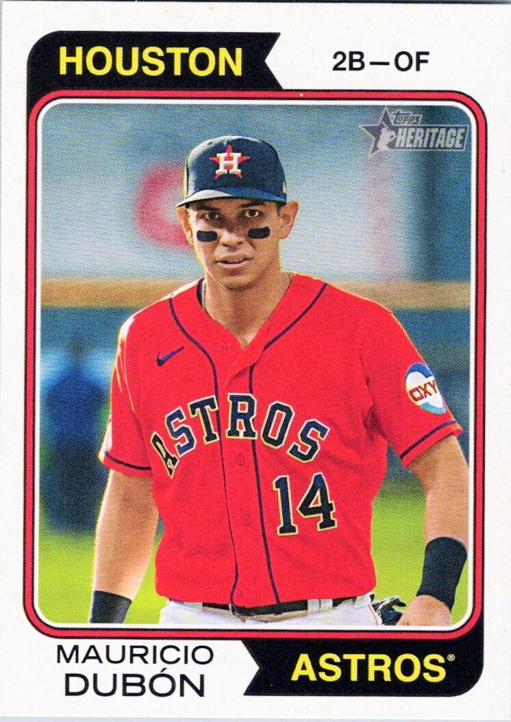 2023 Topps Heritage #653 Mauricio Dubon Houston Astros