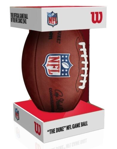 *GAME DAY* WILSON REGULATION “THE DUKE” OFFICIAL NFL LEATHER FOOTBALL GOODELL!