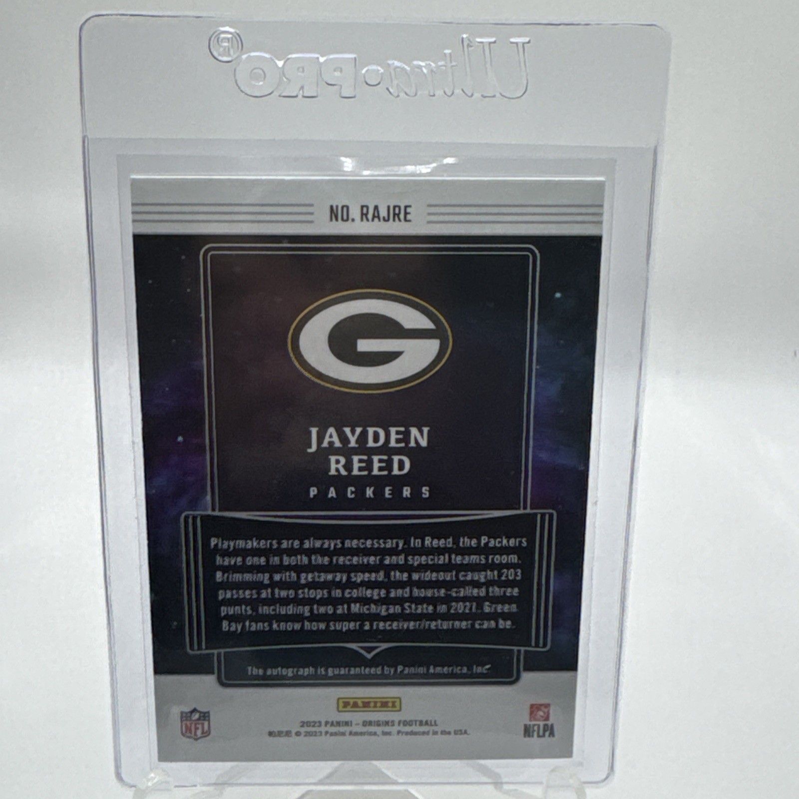 2023 Panini Origins Jayden Reed Rookie Auto #RAJRE – Packers