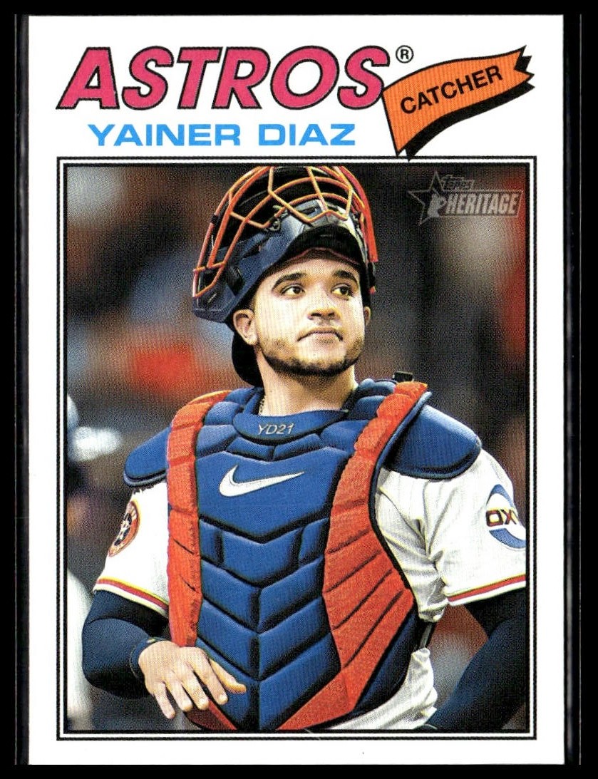 2026 Topps Heritage 219 Yainer Diaz Houston Astros Short Print SP