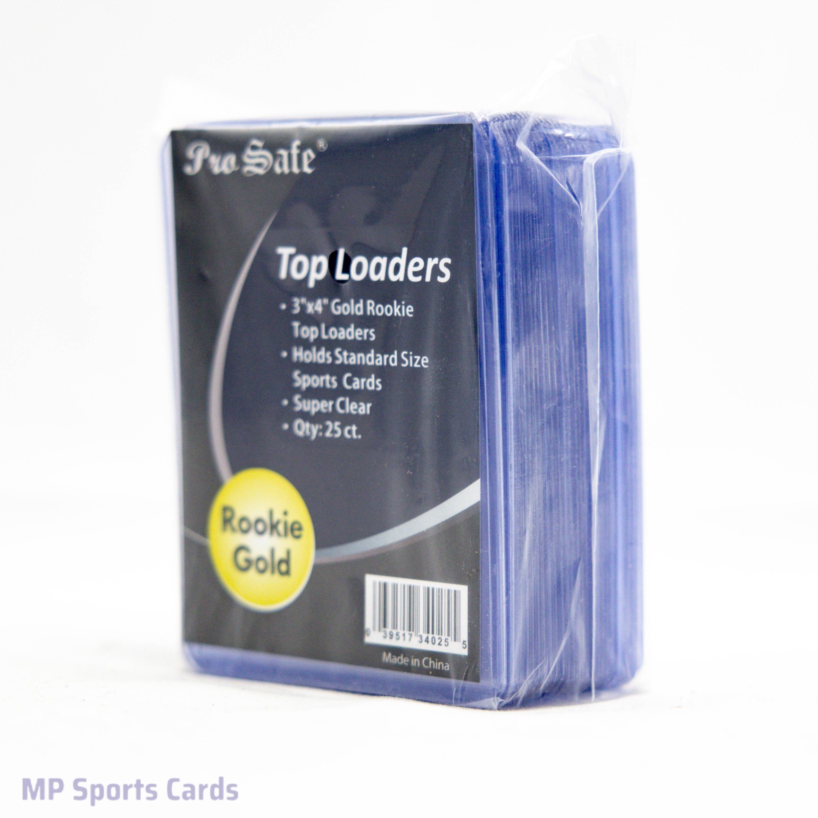 (1) Pro Safe 3″x4″ Top Loaders Rookie Gold 25ct Clear Sports & Trading Cards!