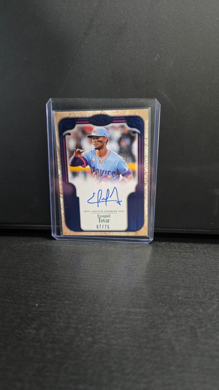 2026 Topps Tier One Ezequiel Tovar On Card Auto 67/75