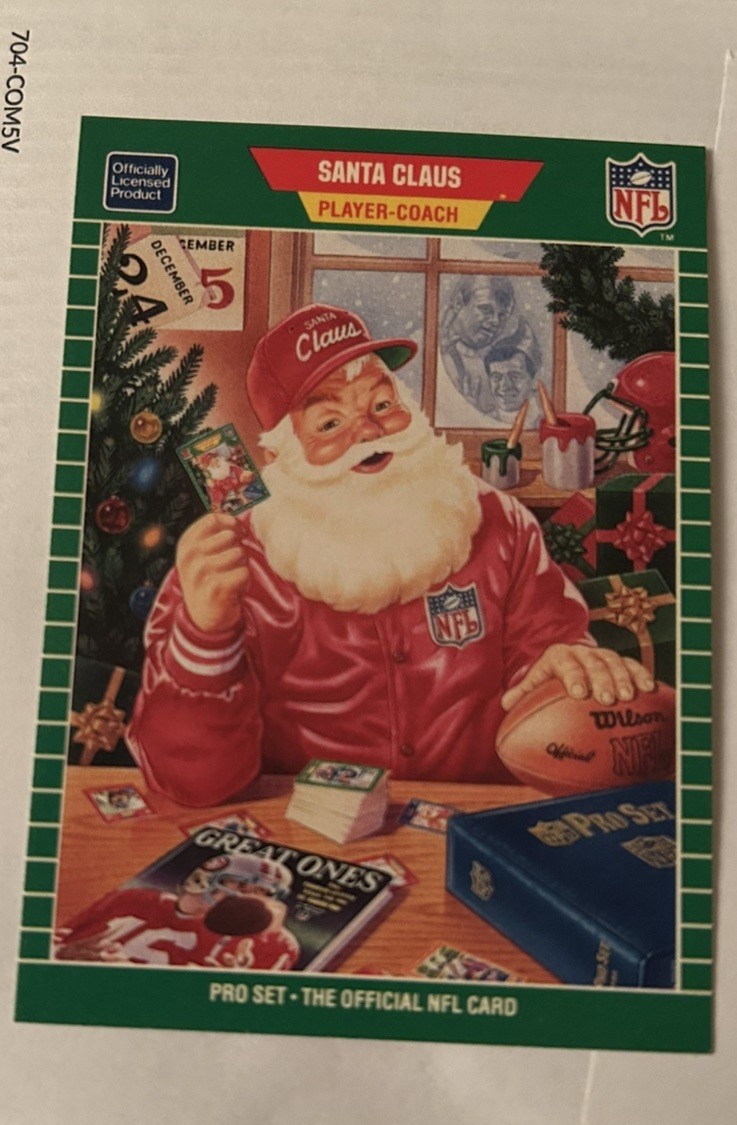 🎅🏻🎄1989 Pro Set Promos SANTA CLAUS #1989 Player COACH SSP RARE card Xmas