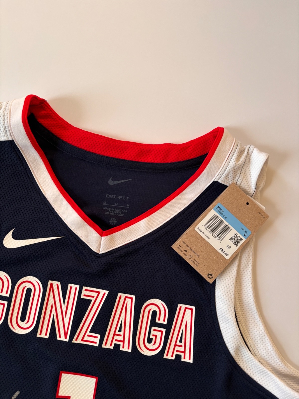 COACH MARK FEW SIGNED GONZAGA BULLDOGS ZAGS NIKE BASKETBALL JERSEY HOF MF2 JSA