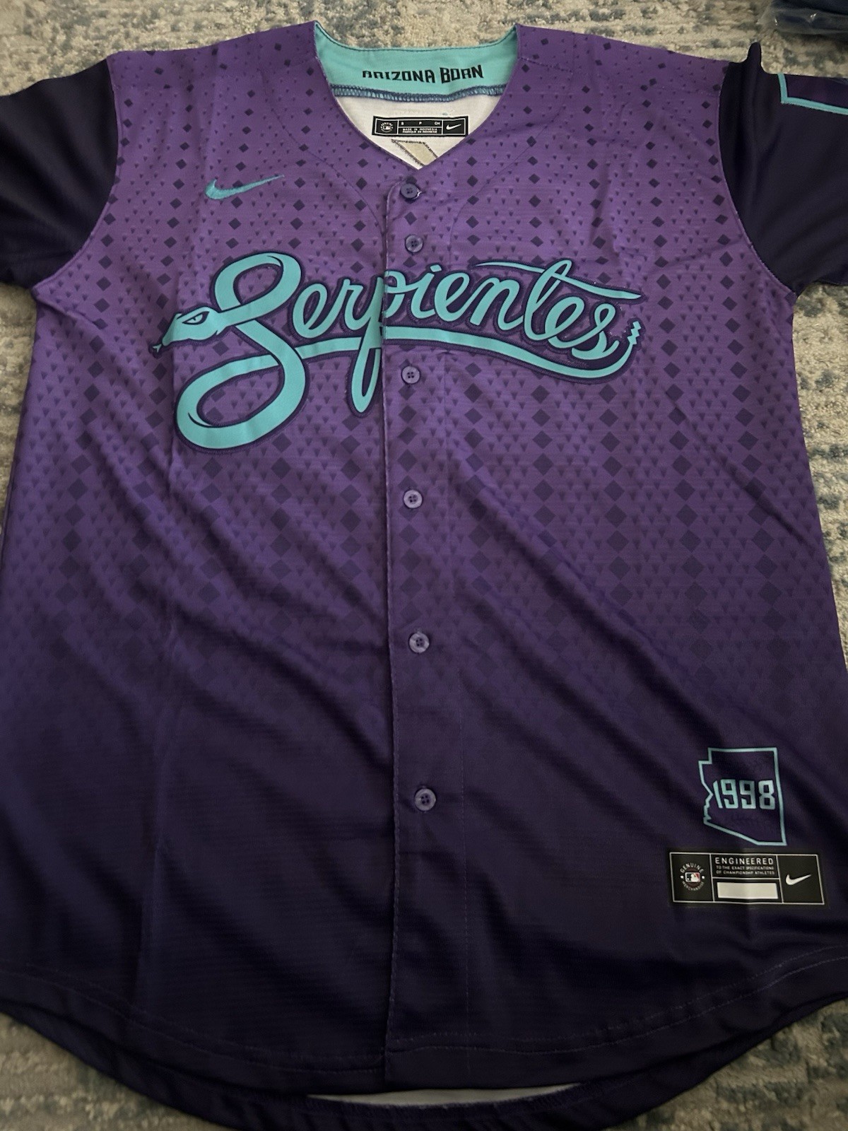 Eugenio Suarez Adult Diamondbacks City Connect Jersey Size Large