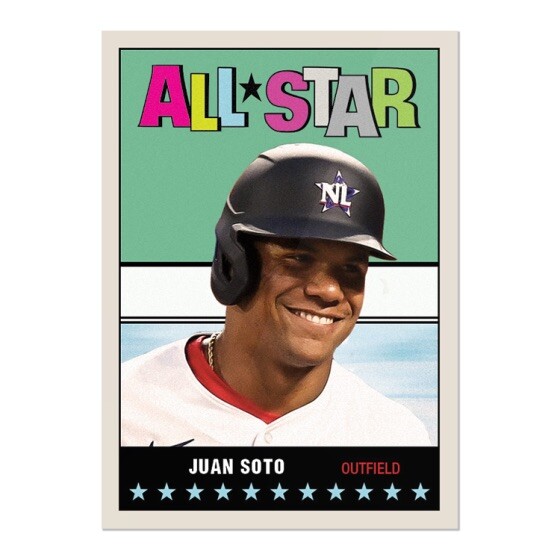 2022 Topps TBT 32 “67/68 Hockey All-Stars” #95 ⚾️ Juan Soto ⚾️ Padres Yankees