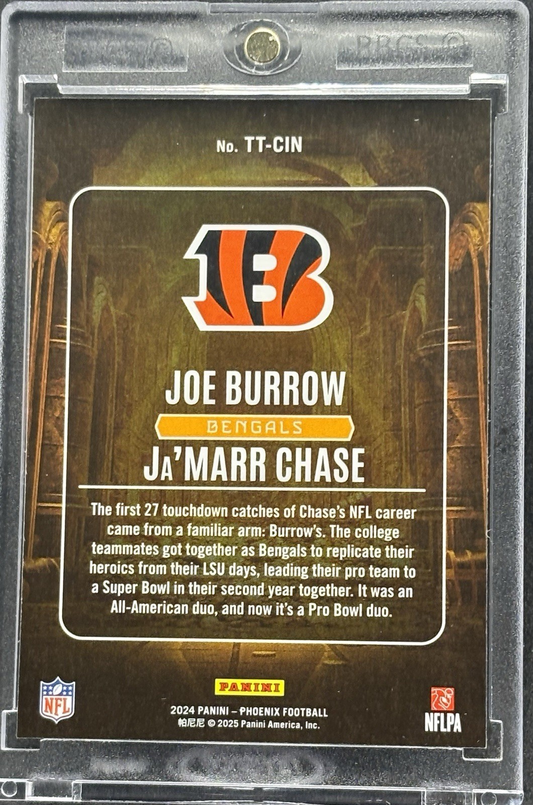 Ja’Marr Chase Joe Burrow RARE DUAL HYPER REFRACTOR INVESTMENT CARD BENGALS MINT