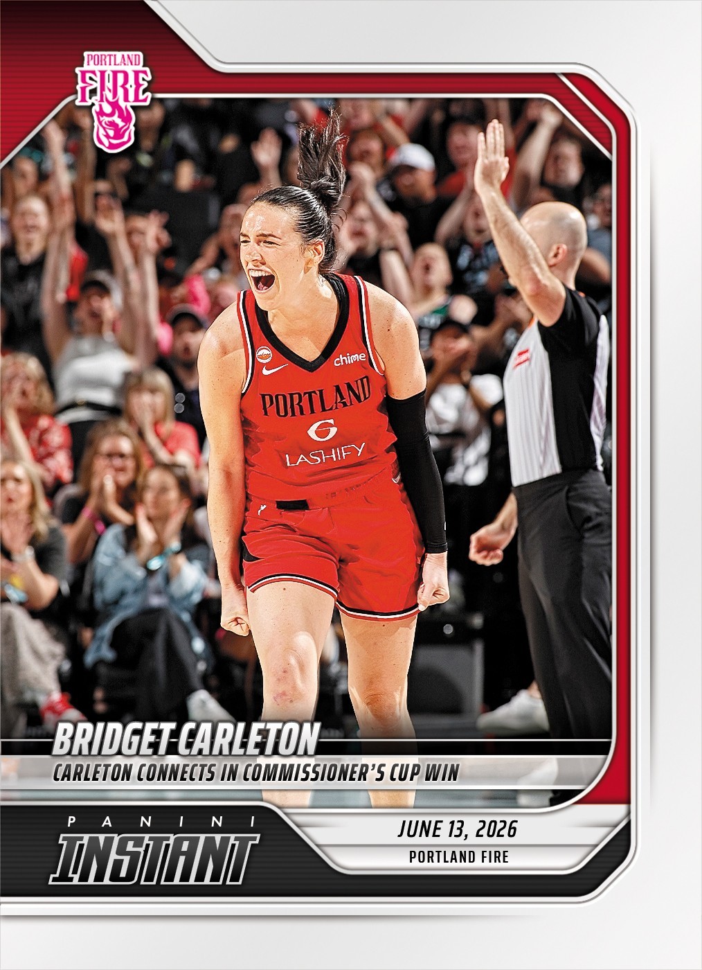 2026 Panini Instant WNBA #155 Bridget Carleton Portland Fire PRESALE
