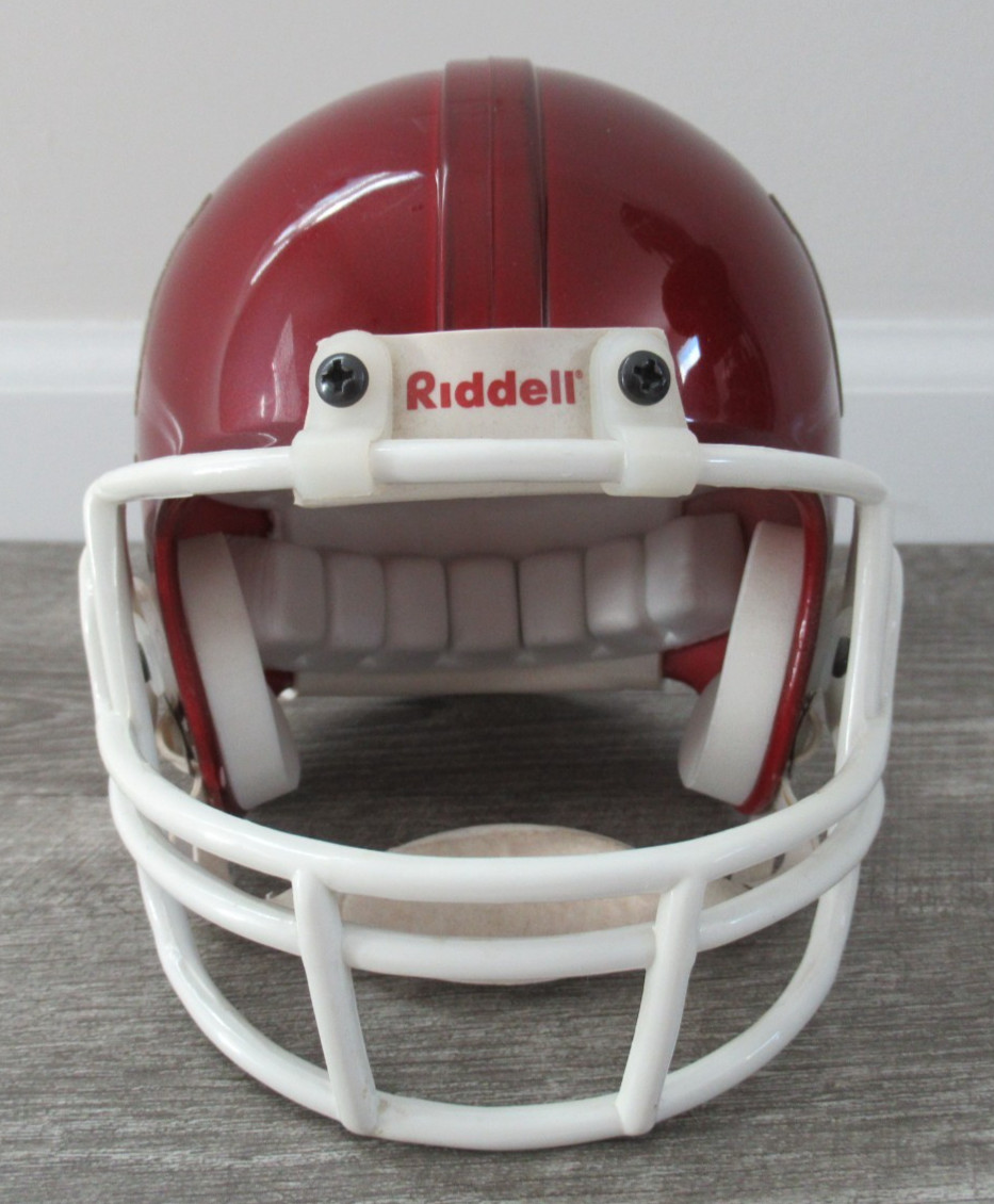 Indiana Hoosiers Riddell Mini Football Helmet NCAA College QB Facemask 3 5/8 Red