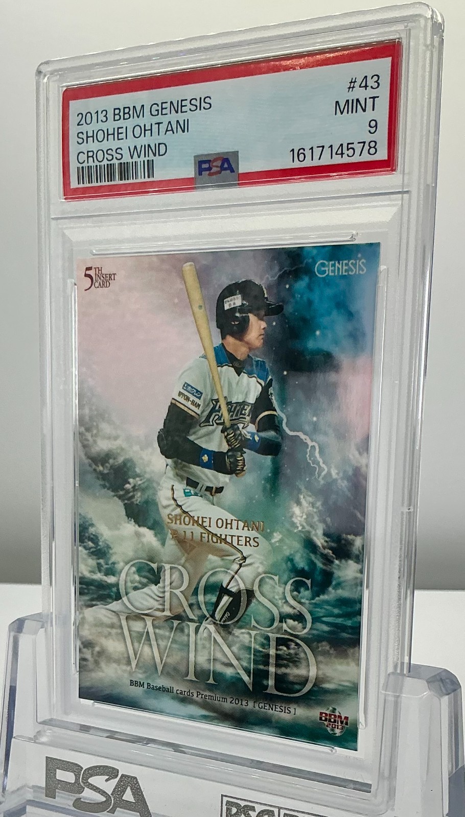 SHOHEI OHTANI 2013BBM GENESIS CROSS WIND(/50)#43 PSA9!MINT!ROOKIE CARD!POP4!