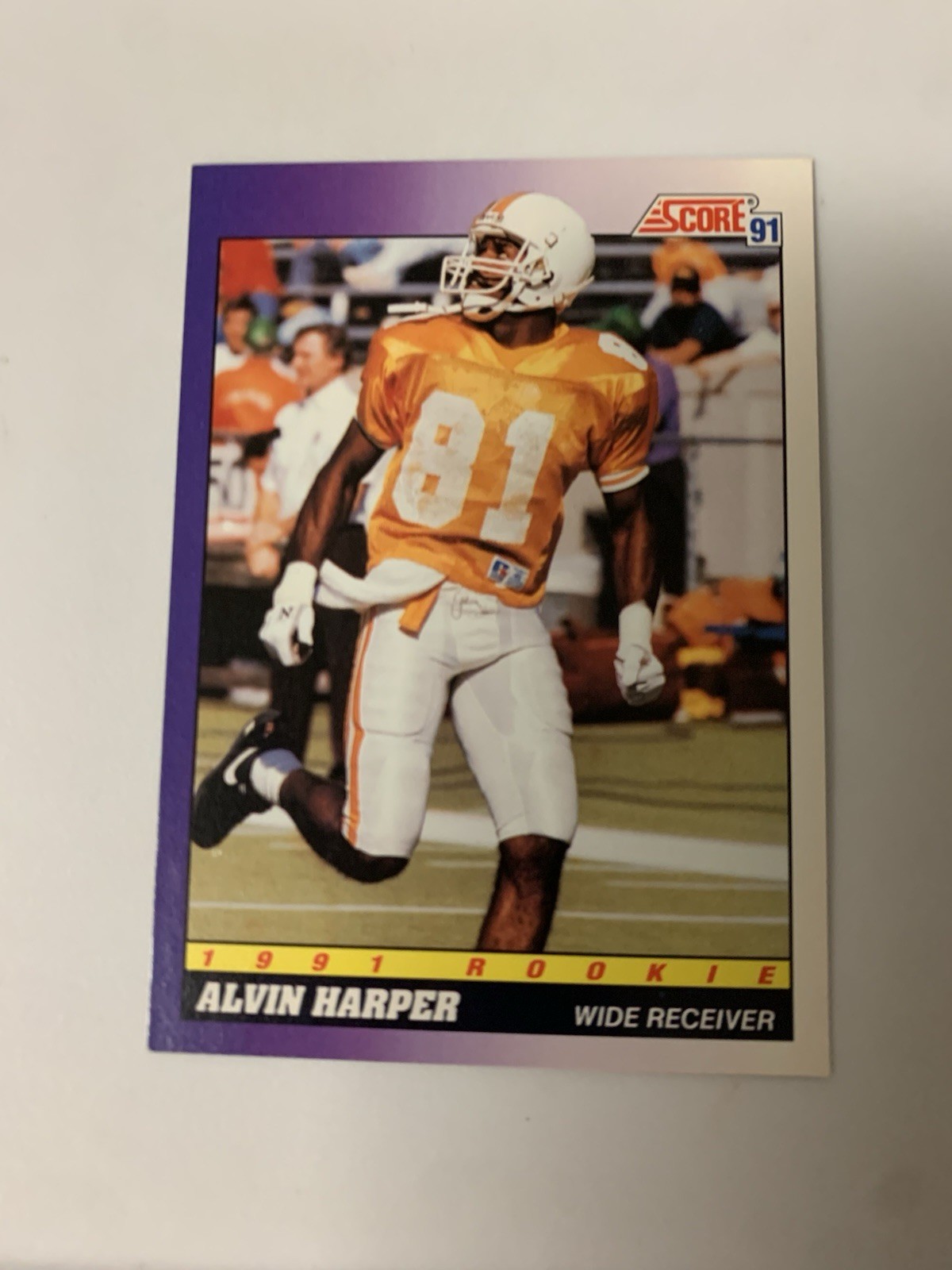 1991 Score NFL Alvin Harper Rookie Dallas Cowboys