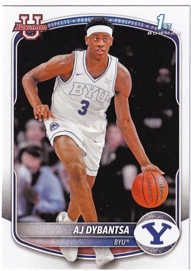 2025-26 Bowman AJ DYBANTSA #BPP-1 1st Bowman RC – BYU