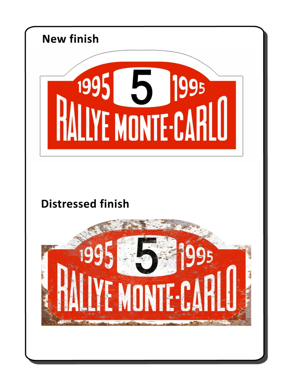 Rally Monte Carlo Plaque Plate Lancia Delta Integrale Garage Sign Man Cave