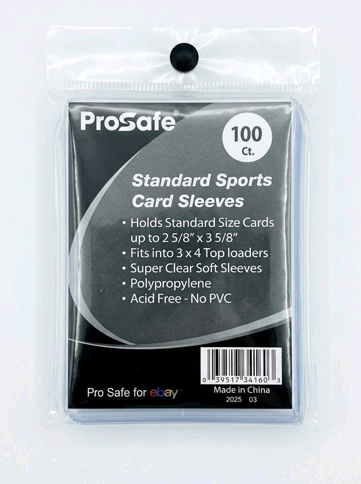 500 Pro-Safe Standard Size Clear Card Penny Sleeves 2 5/8 x 3 5/8(67mm x 92mm)