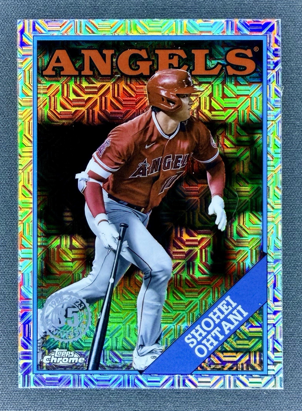 2023 Topps #2T88C-25 Shohei Ohtani SILVER PACK 1988 TOPPS CHROME MOJO REFRACTOR