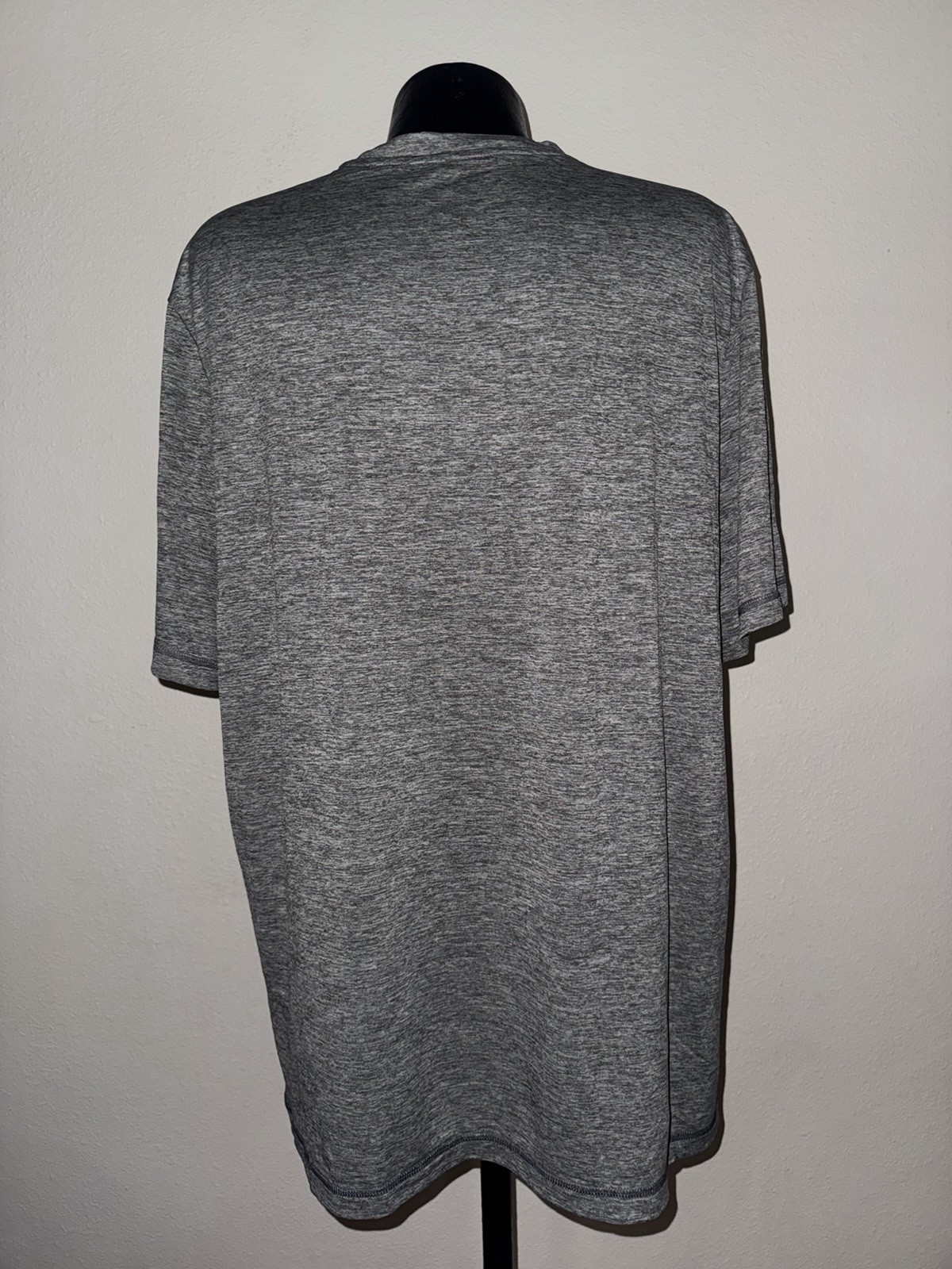 Men’s Majestic Football Denver Broncos Short Sleeve Evolution Tee Gray Size 2XL