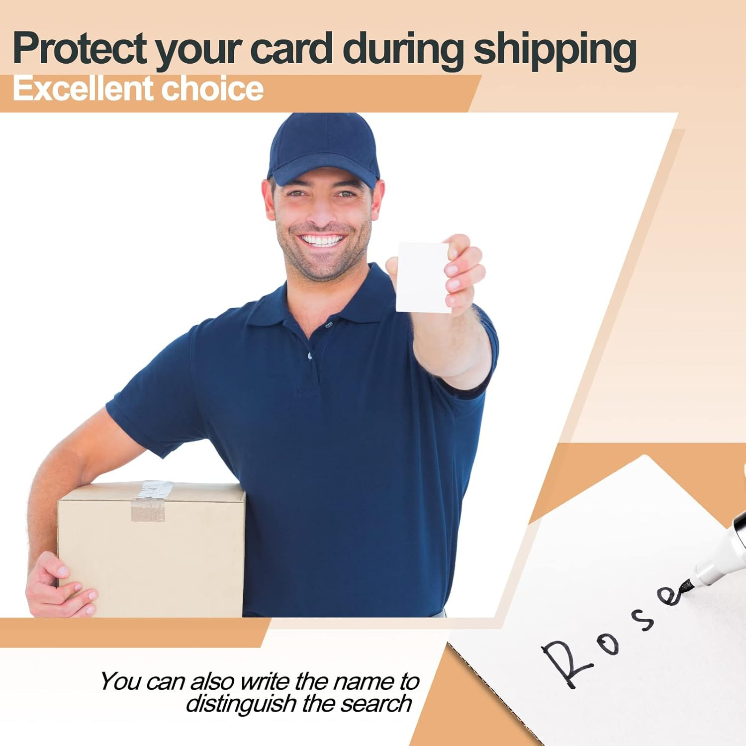 200 Pcs Trading Card Shipping Protectors 4 X 6 Inches Corrugated