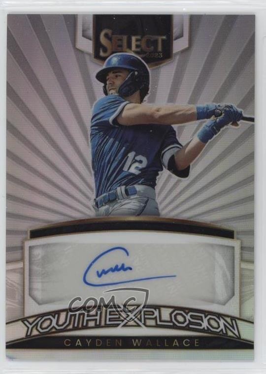 2023 Panini Select Silver Prizm 52/99 Cayden Wallace #YES-CW Auto 19gz