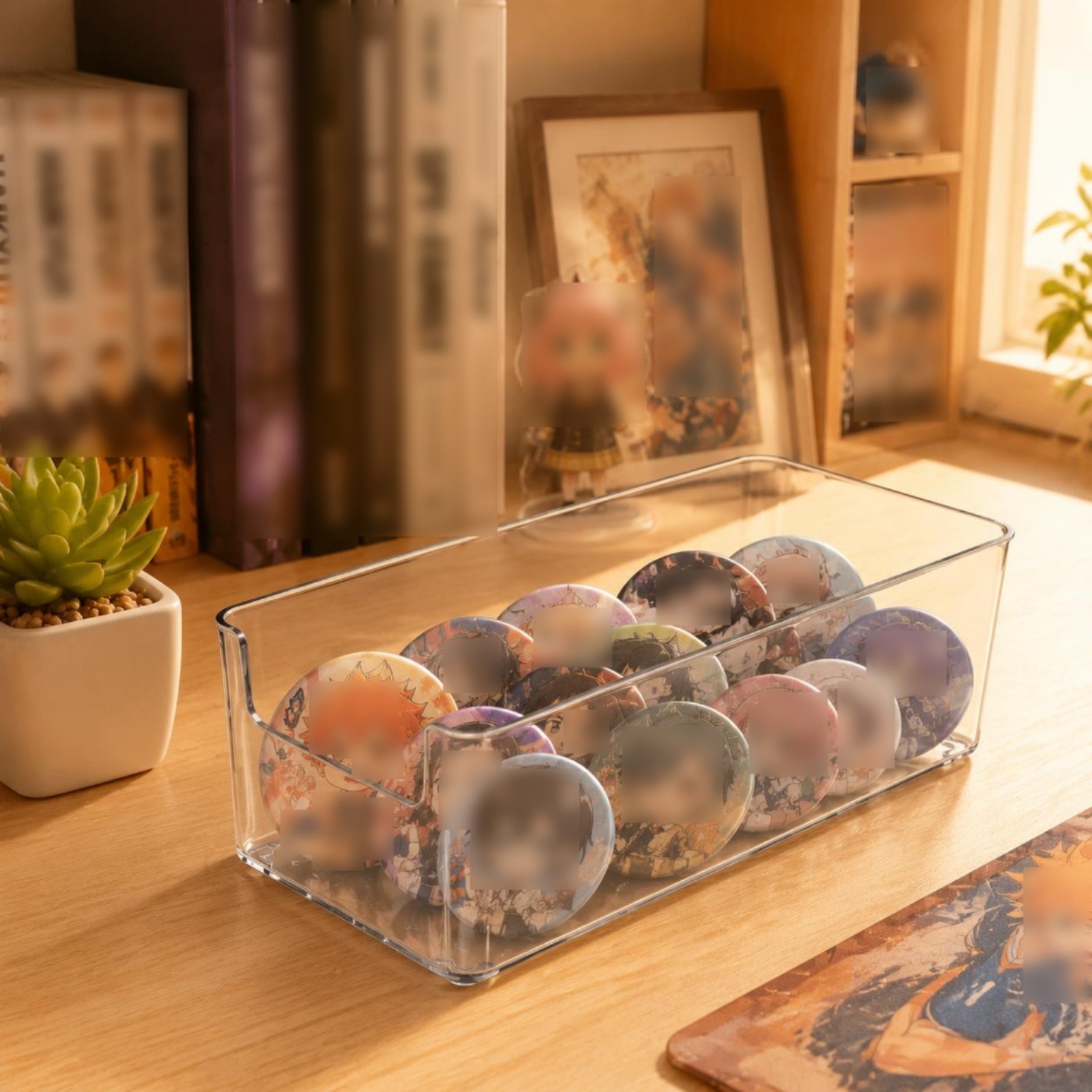 Collectible Display Storage Box Transparent Acrylic Collectible Box Sealed