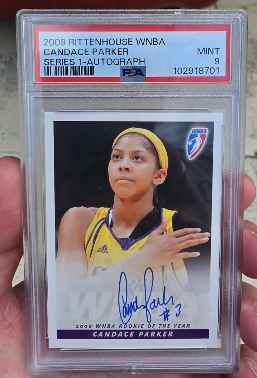 2009 Rittenhouse WNBA Series 1 Candace Parker Auto PSA 9 Mint Rookie Of The Year