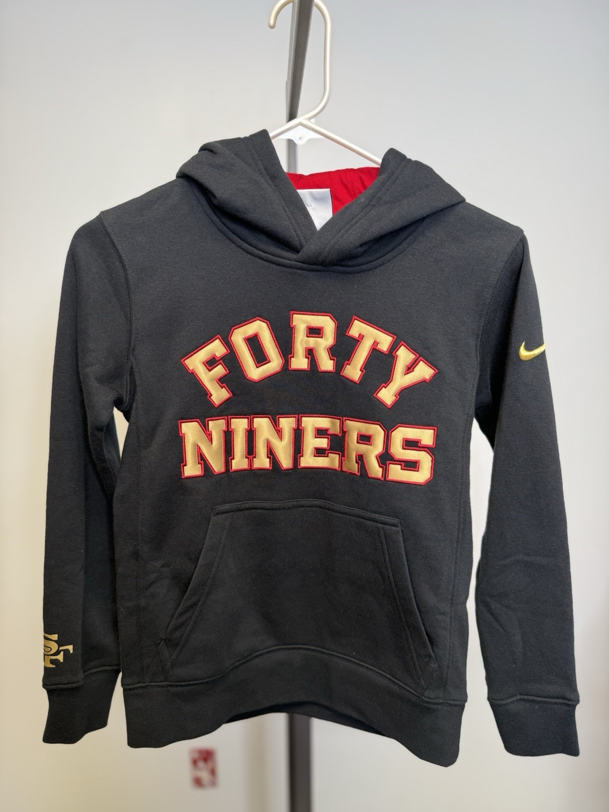 Nike Black San Francisco 49ers 2025 Rivalries Collection Club Hoodie Youth Small