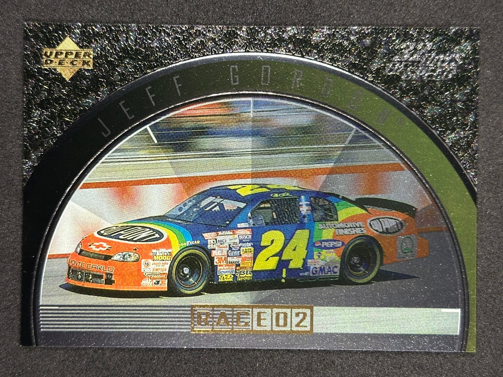 1998 Upper Deck Victory Circle #DS2 Jeff Gordon 32 Days of Speed Gold /97
