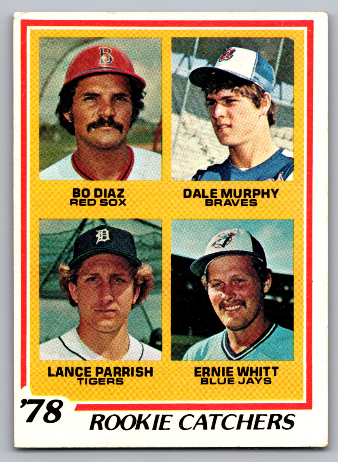 1978 TOPPS #708 LANCE PARRISH DETROIT TIGERS ROOKIE & DALE MURPHY ATLANTA BRAVES