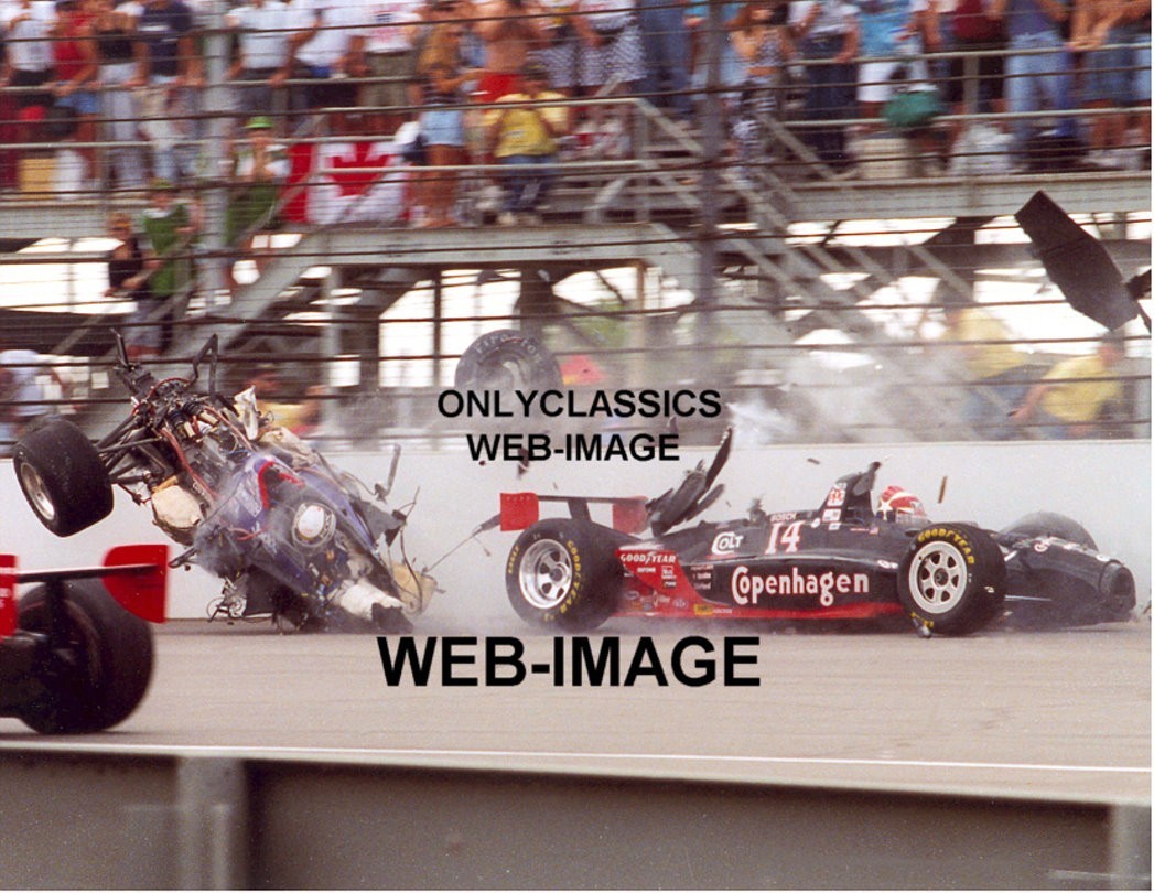 1995 Indy 500 Stan Fox Racing Car Crash 6-8×10 Photo-Set A.J. Foyt Eddie Cheever