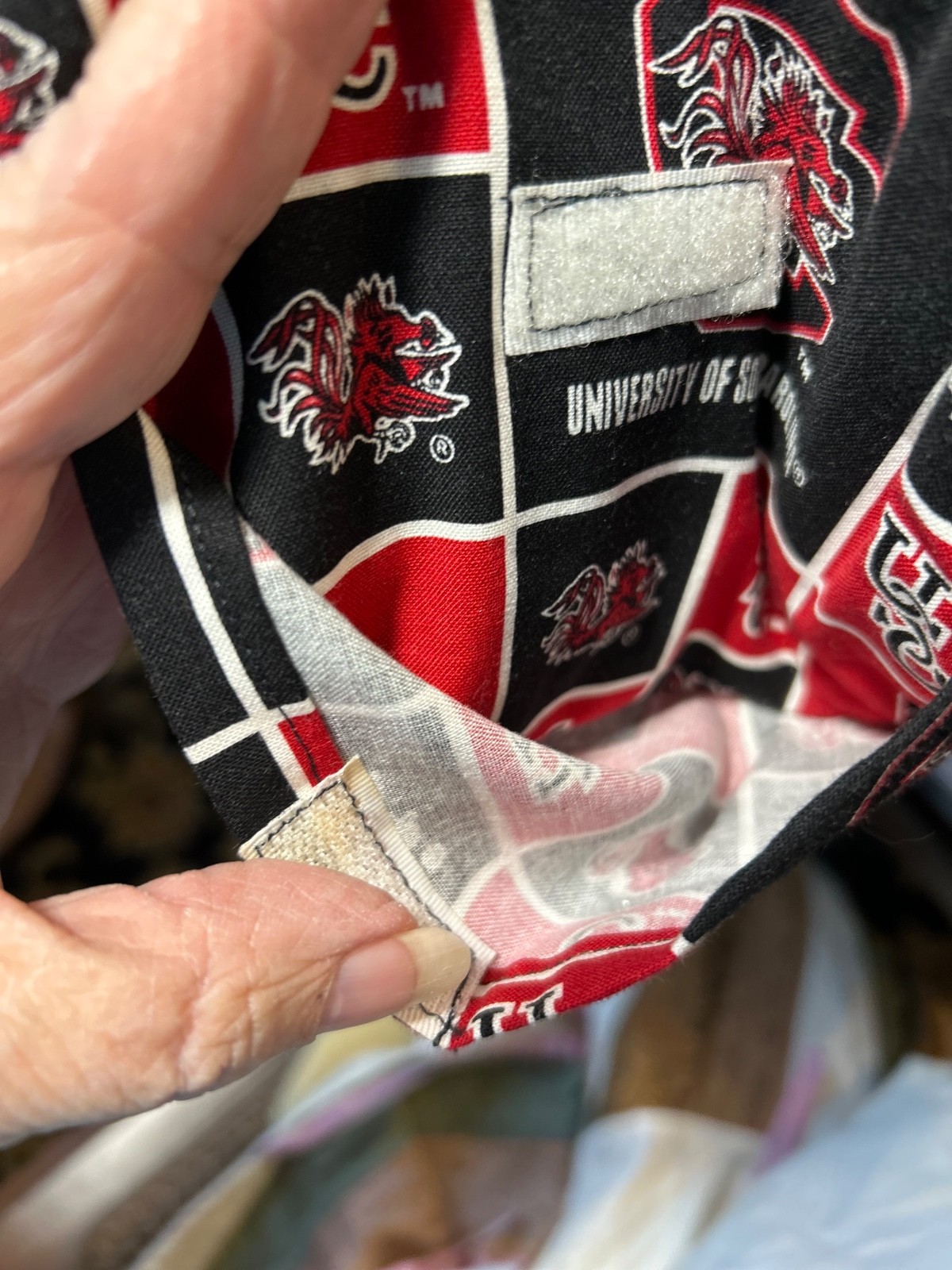 USC Pride. Show your Colors with A Handmade Gamecock Purse, Black, White and Red