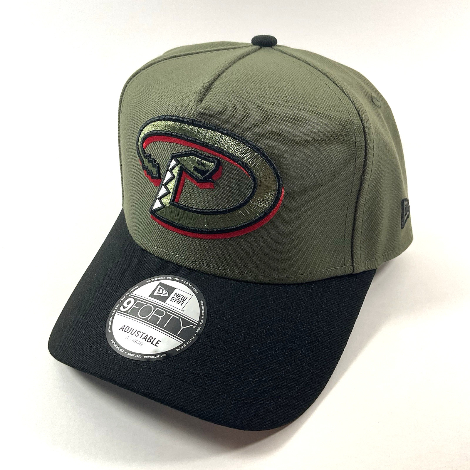 New Era AZ Diamondbacks Exclusive FREDDY SB OLIVE 9FORTY AFrame Snapback Hat Cap