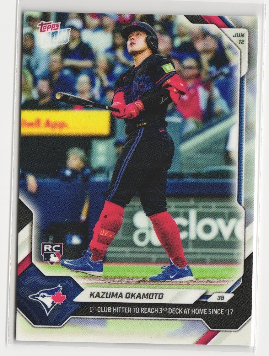 2026 Topps Now #321 – Kazuma Okamoto #25 (RC) Rookie 3rd Deck HR Blue Jays