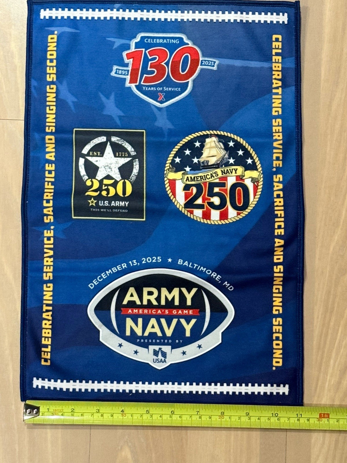 2025 Army-Navy Football Game Towel Super Cool ! 11 By 17 Inches Rare! Microfiber