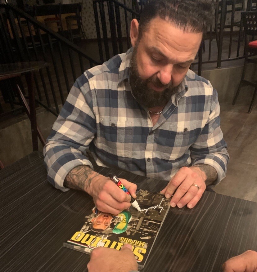 SANTINO MARELLA Autographed CUSTOM CAREER Glossy 8×10 Photo