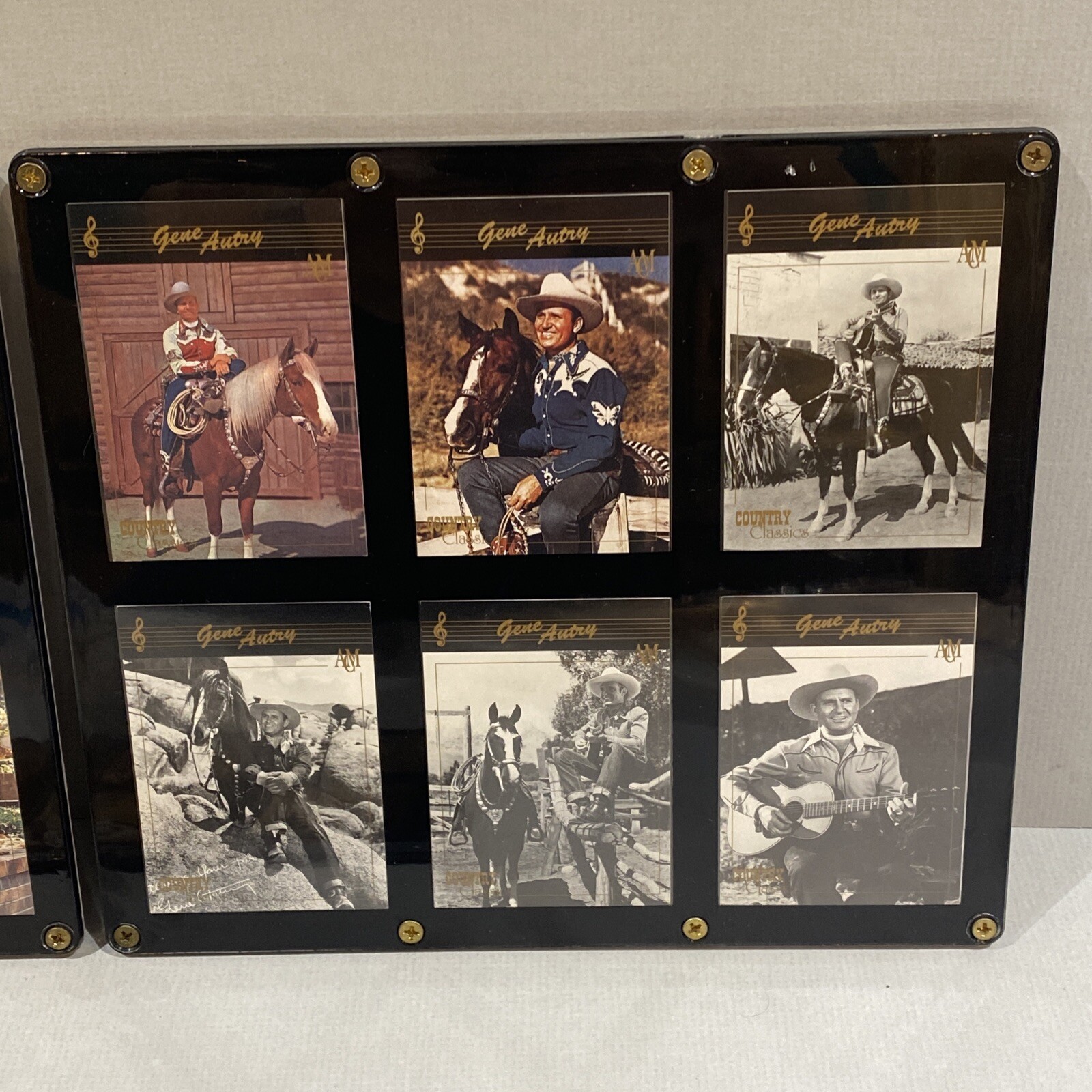 3 Vintage 6 Trading Card Holder Ultimate Collections #5736 Recessed Card Area